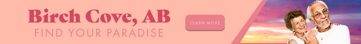 Pink graphic banner ad