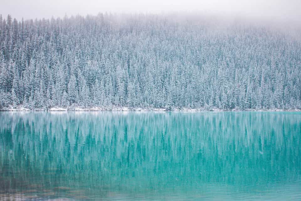blue lake winter